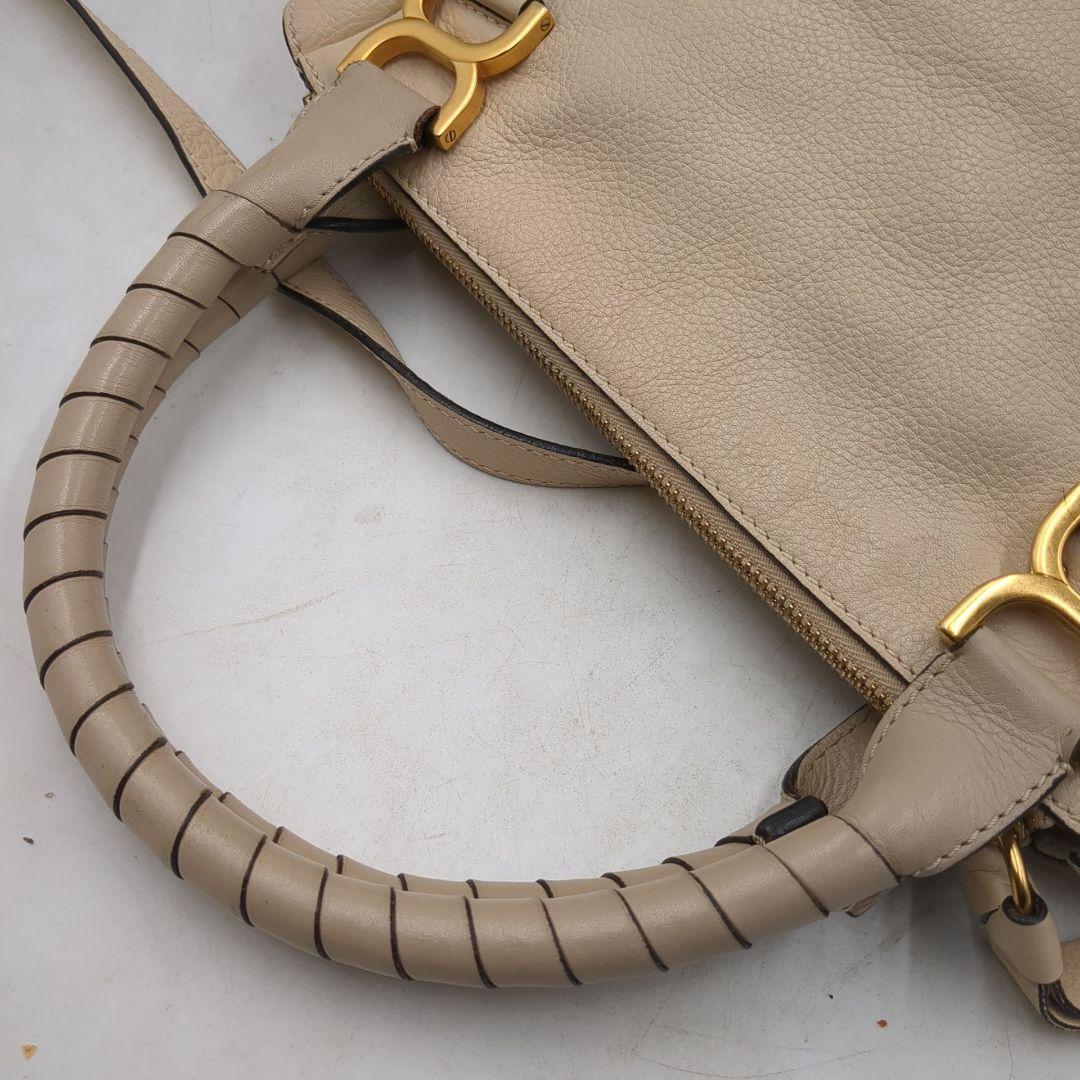 クロエ　マーシー　MARCIE レザー　トート　ハンドバッグ　ベージュ　2way