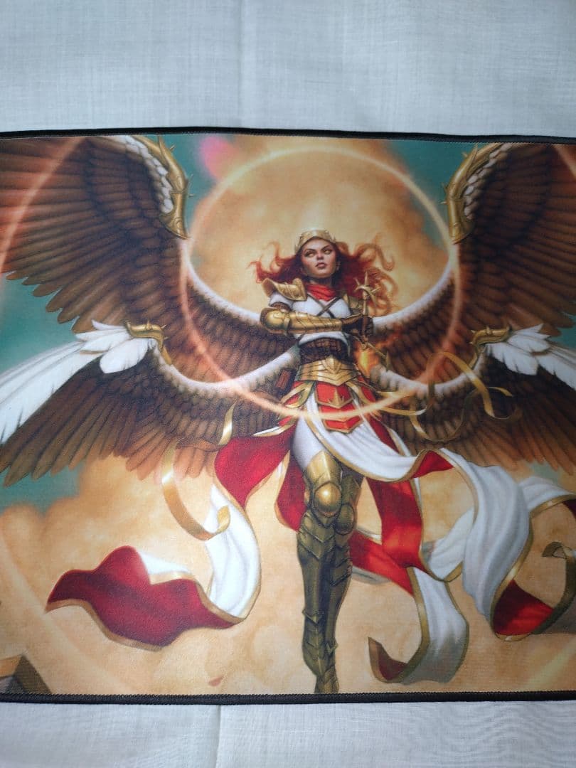 未使用】光輝の調停者、フェザーステッチ加工プレイマット