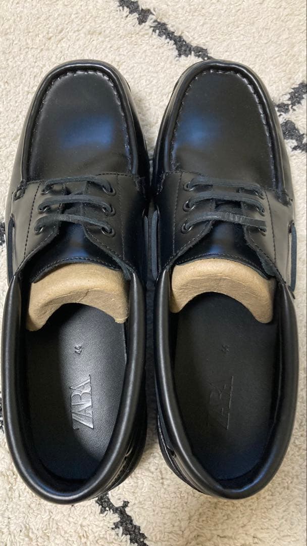 ZARA × VIBRAM ブラックデッキシューズ　美品