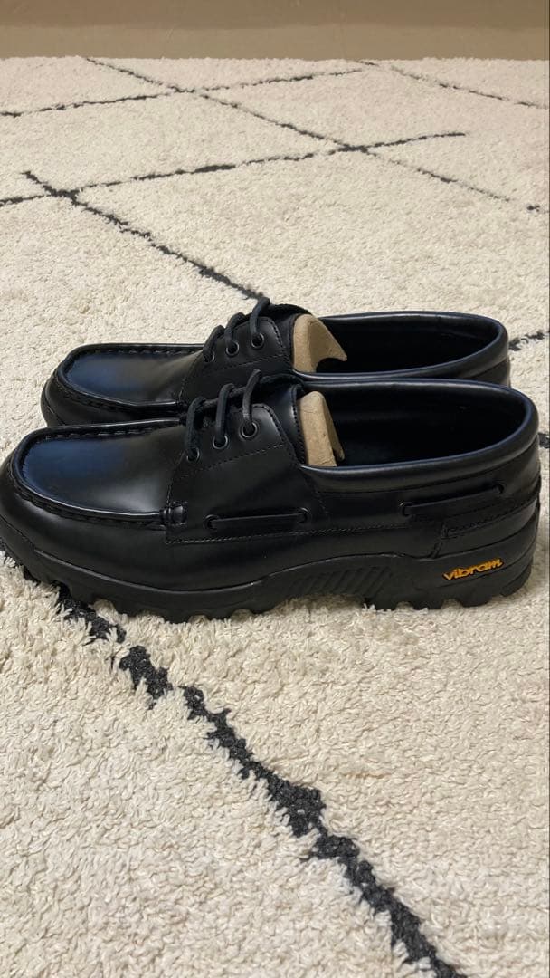 ZARA × VIBRAM ブラックデッキシューズ　美品