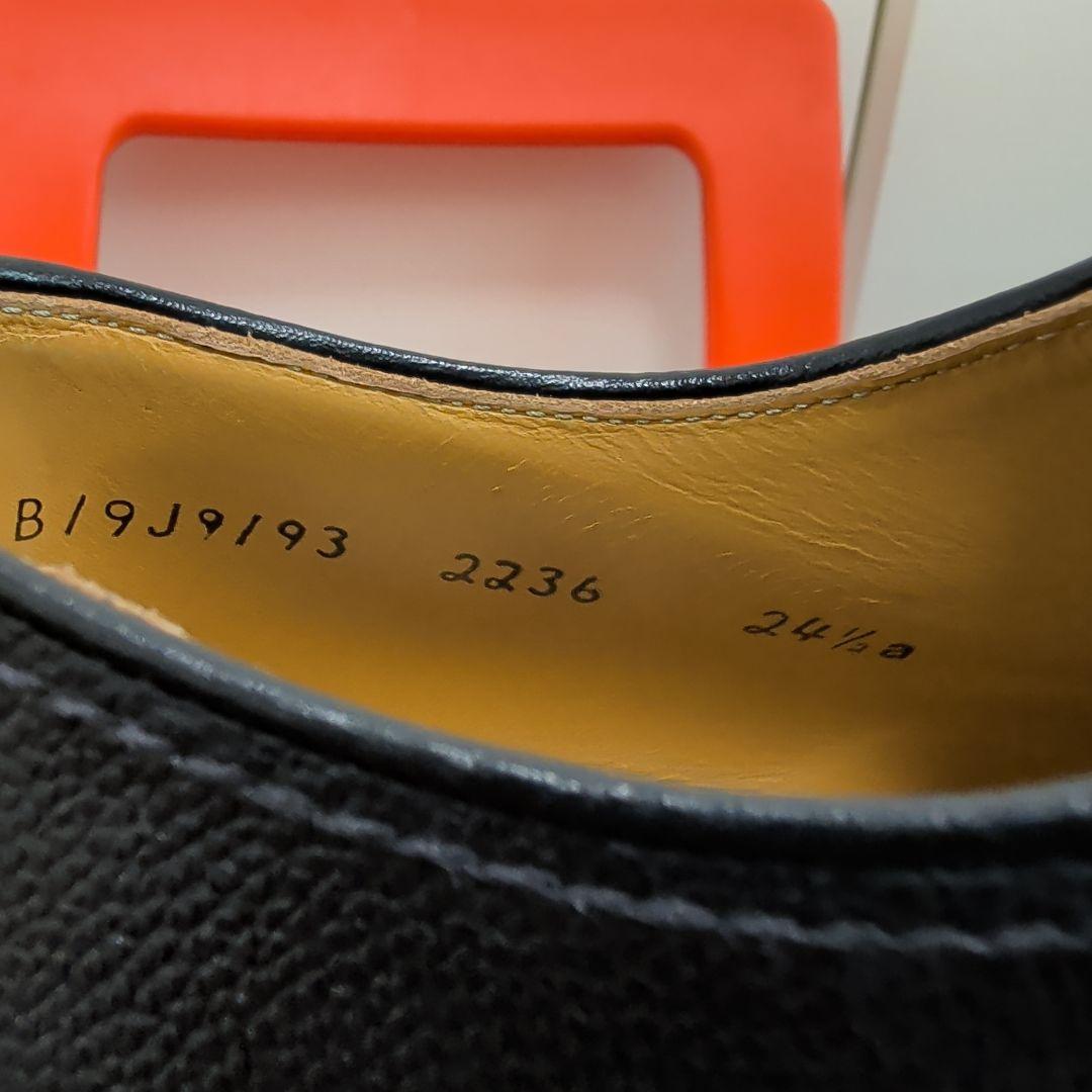 REGAL リーガル プレーントゥ 2236NA 黒 ブラック 24ハーフ