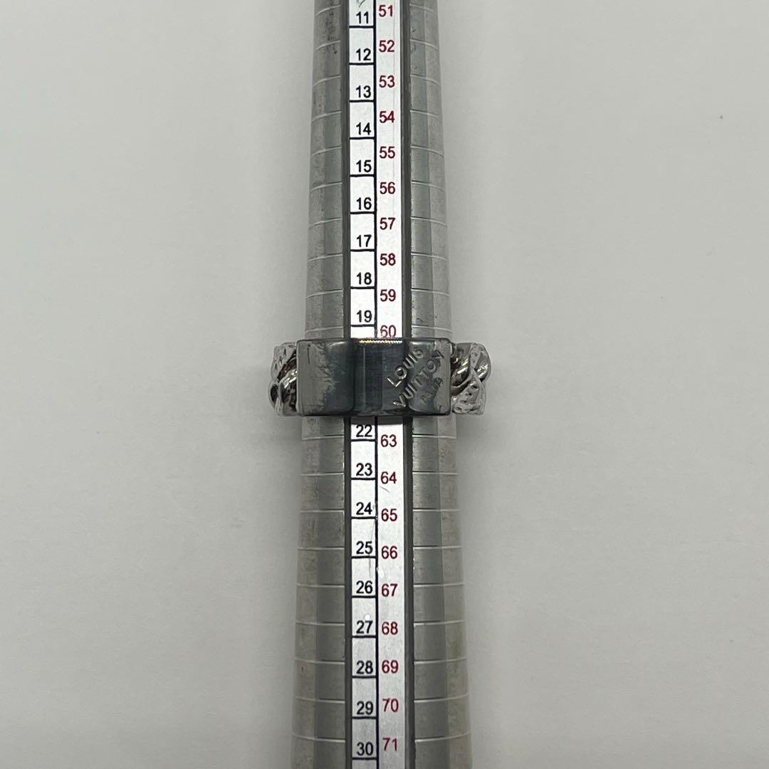 ルイヴィトン バーグ モンテーニュ リング 21号 GL0120 シルバーカラー