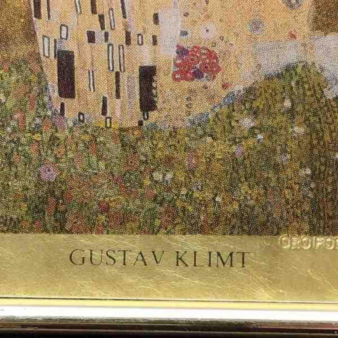 ◎イタリア 23金 クリムト 3Dアート 希少品 高級インテリア
