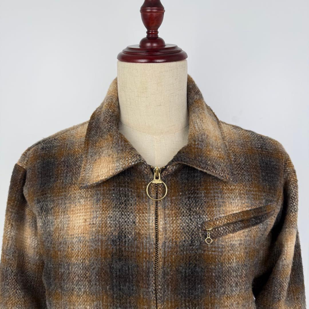 melton 70s ビンテージ USA製 オンブレ ウールジャケット メルトン