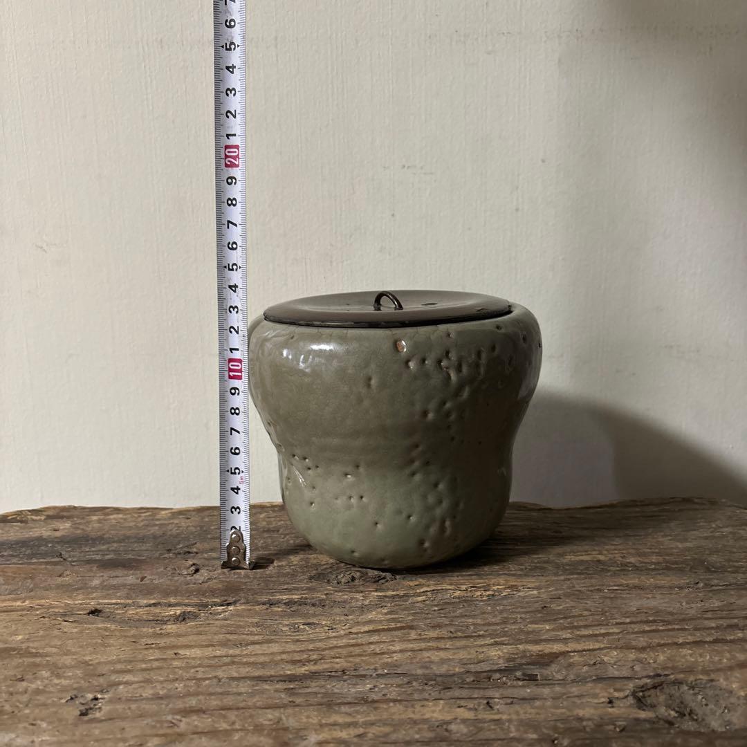 古伊万里青磁水差 江戸 初期 茶道具 抹茶 古民芸 アンティーク 方丈