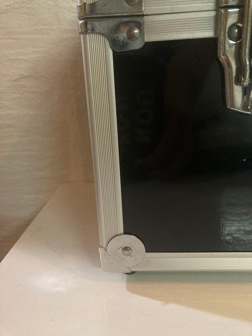 7インチ アルミ製 レコードケース 黒 ハードケース