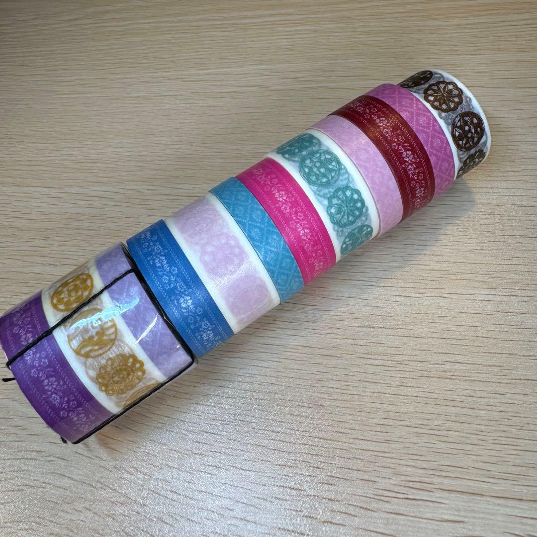 MARK'S マークス 廃盤 マスキングテープ コフレ 花柄 ボタン マステ