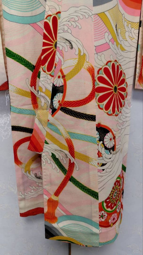 RK408アンティーク子供着物着丈94センチ裄丈40センチ正絹美品