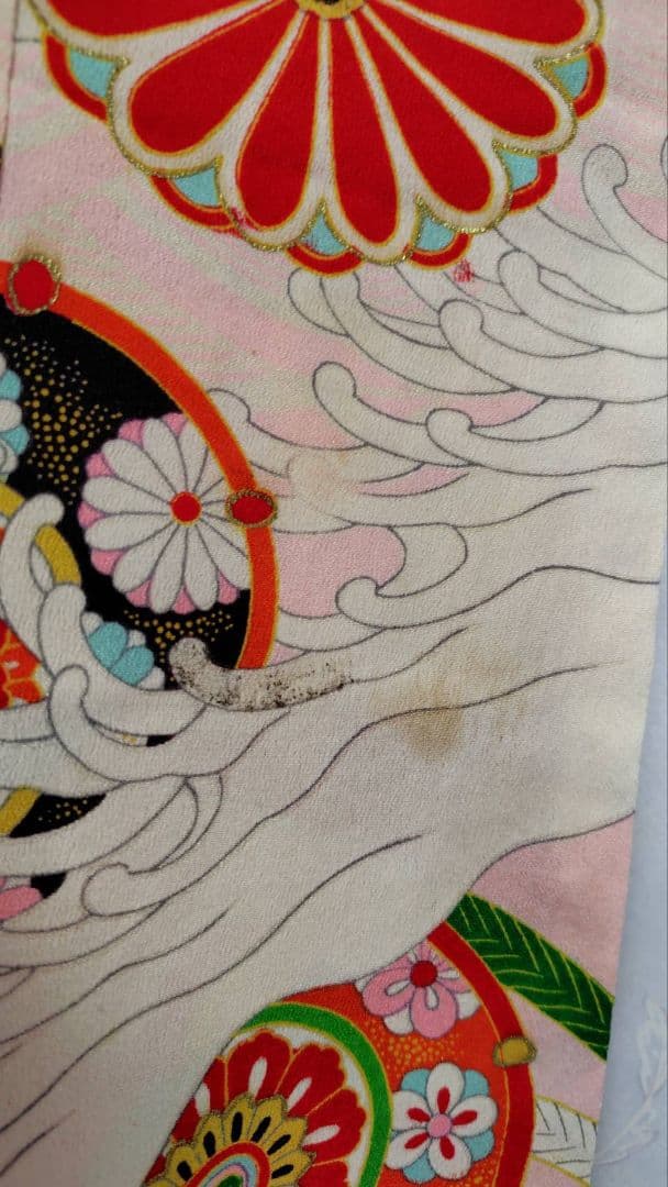 RK408アンティーク子供着物着丈94センチ裄丈40センチ正絹美品