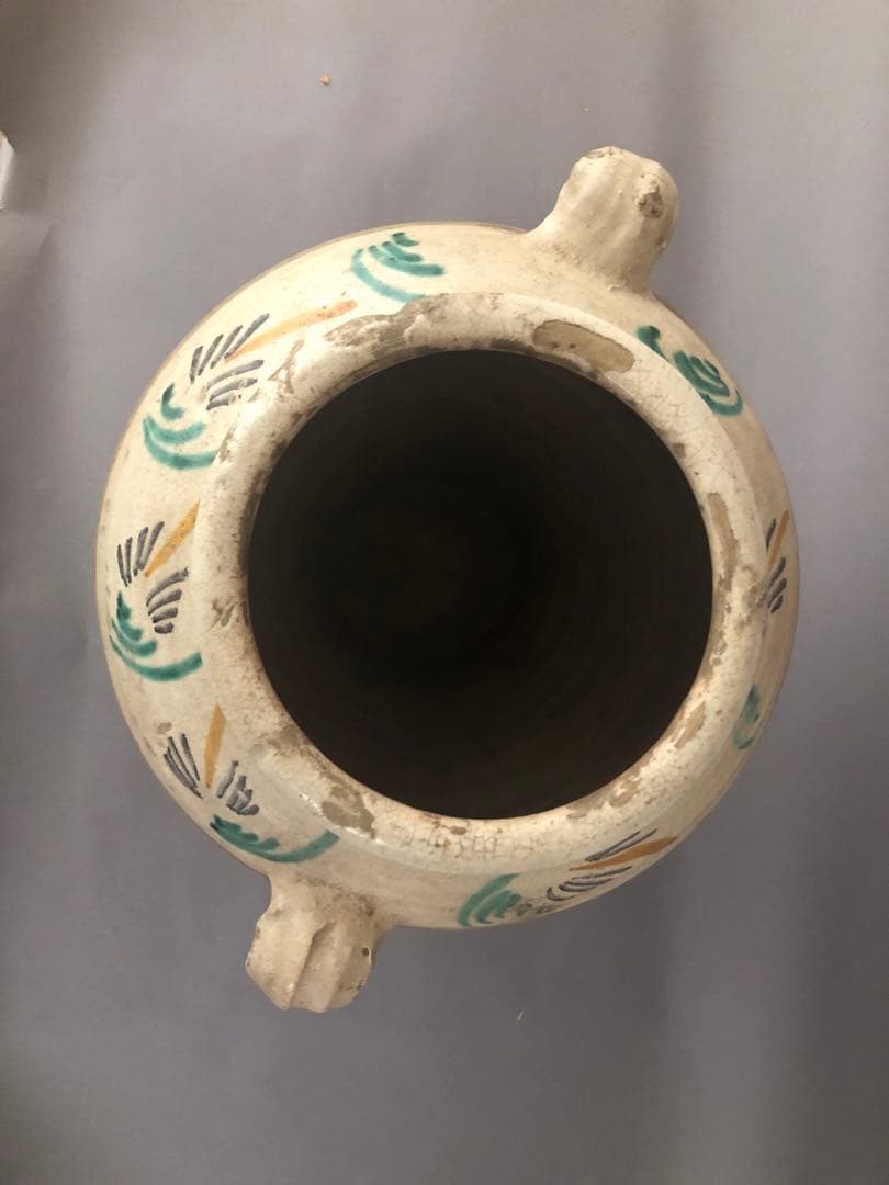 スペイン骨董 両耳壺 花瓶 アンティーク