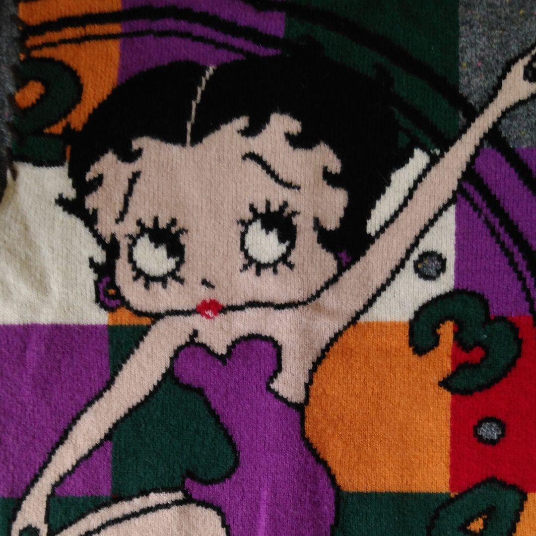 ベティブープ　カーディガン　ベティちゃん♡ Betty Boop - 新品 ベティちゃん レディースカーデガン Lサイズ