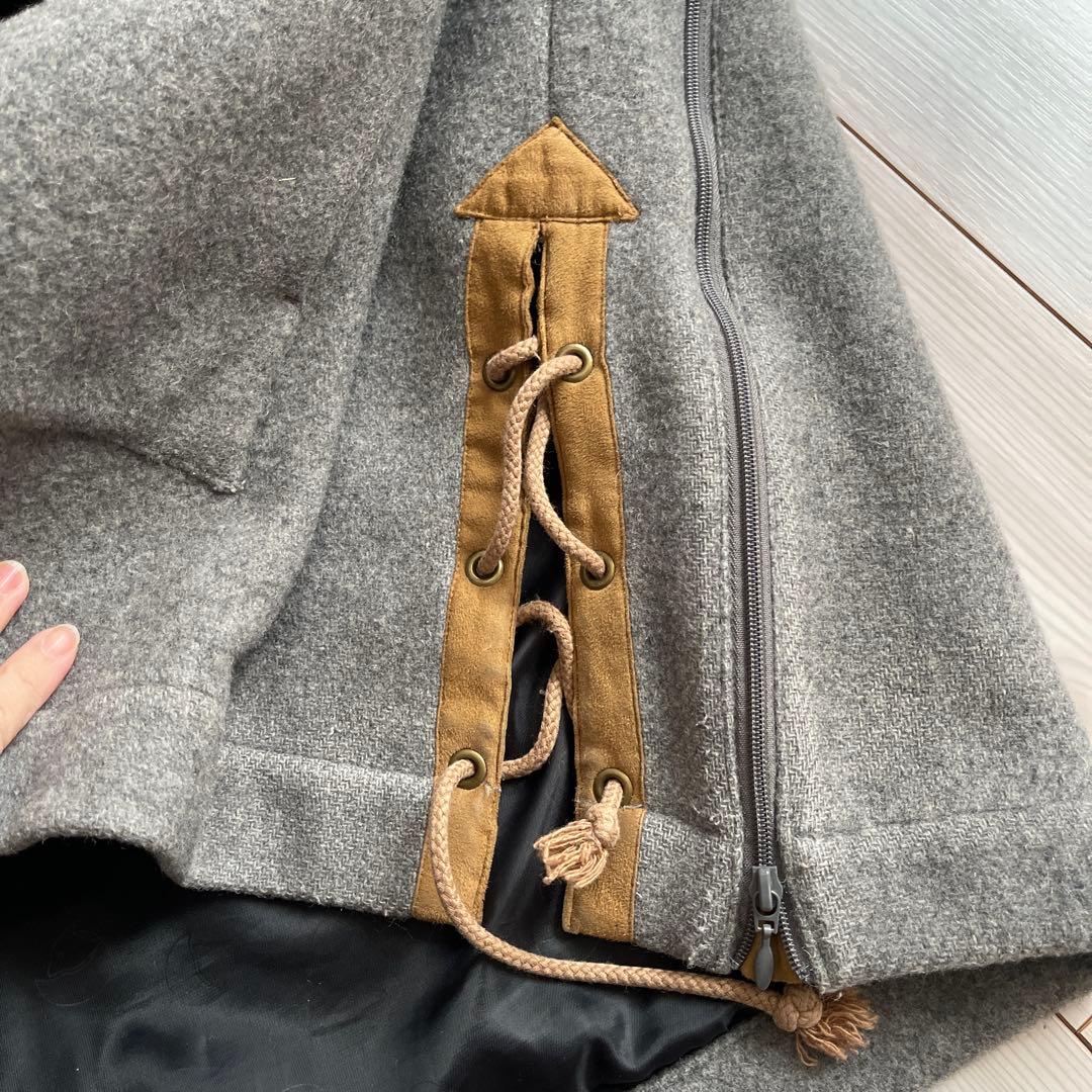 FJALLRAVEN ヴィンテージフード付、ウールアノラック　LLサイズ