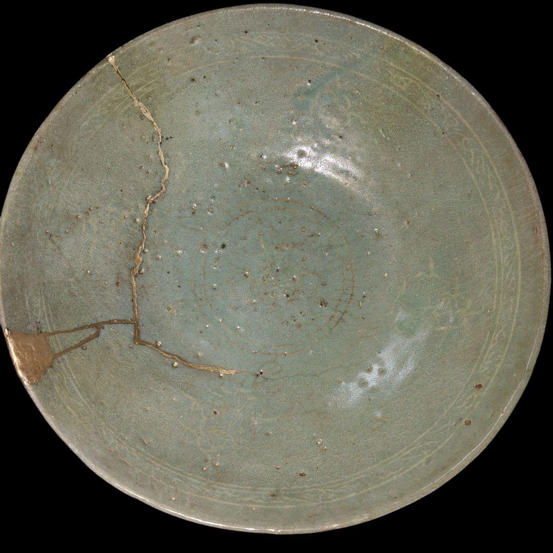 14世紀代 高麗青磁碗 金継ぎ 時代