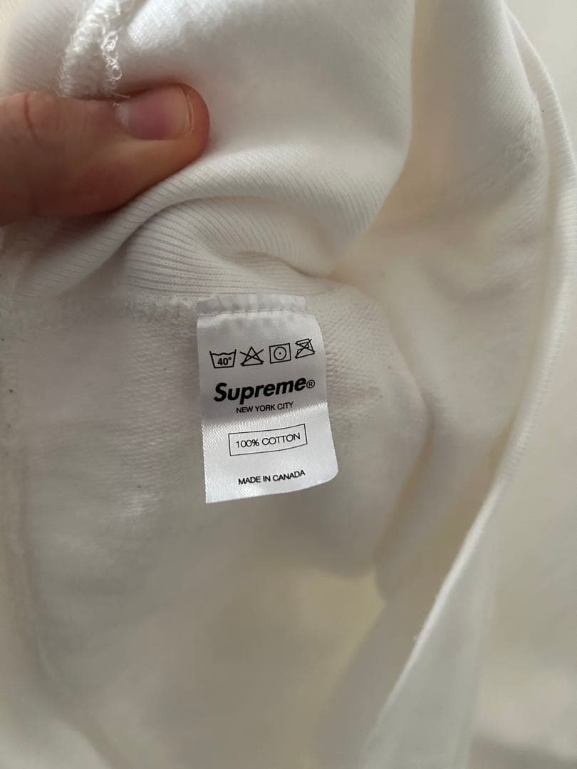 激レア！13ss supremeblingボックスロゴパーカー綾野剛着ホワイト