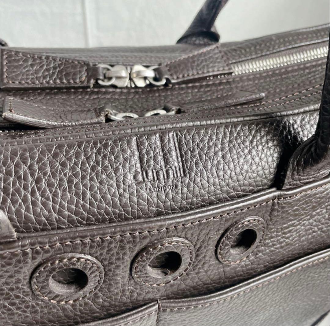 クッションが入っているのでPCも安心‼️ ダンヒル　手提げ　ビジネス