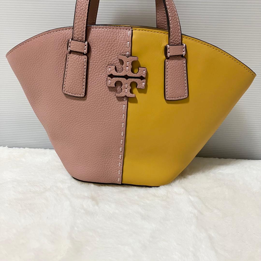 未使用級 TORY BURCH マックグロー 2way ショルダー バッグ 革