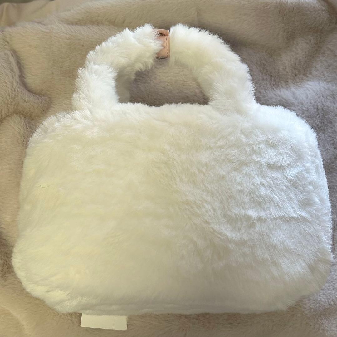 【新品・未使用】FURFUR ねこ エコファー スクエアボストンバッグ