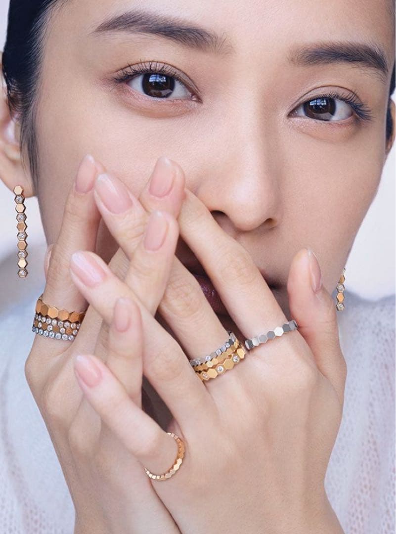 ✨最高品質✨高見え　s925ダイヤモンド　ローズゴールド　蜂の巣　リング