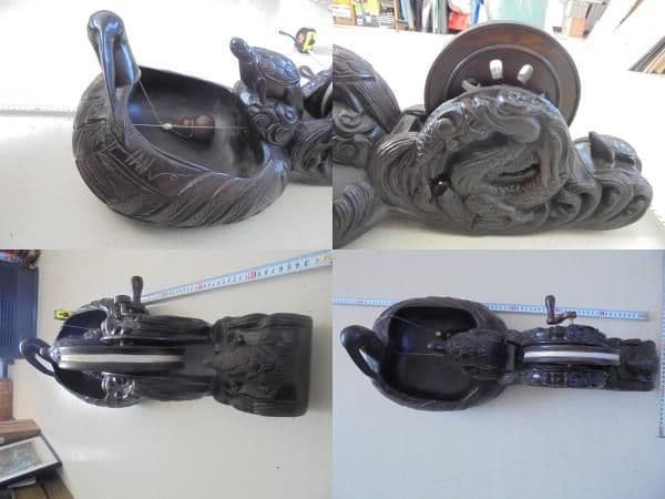 AKa6852大きな木製墨壺