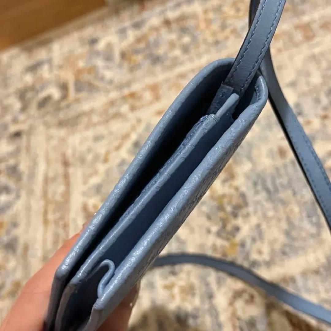 【最終値下げ】グッチ Gucci ブルー ショルダーバッグ WOC