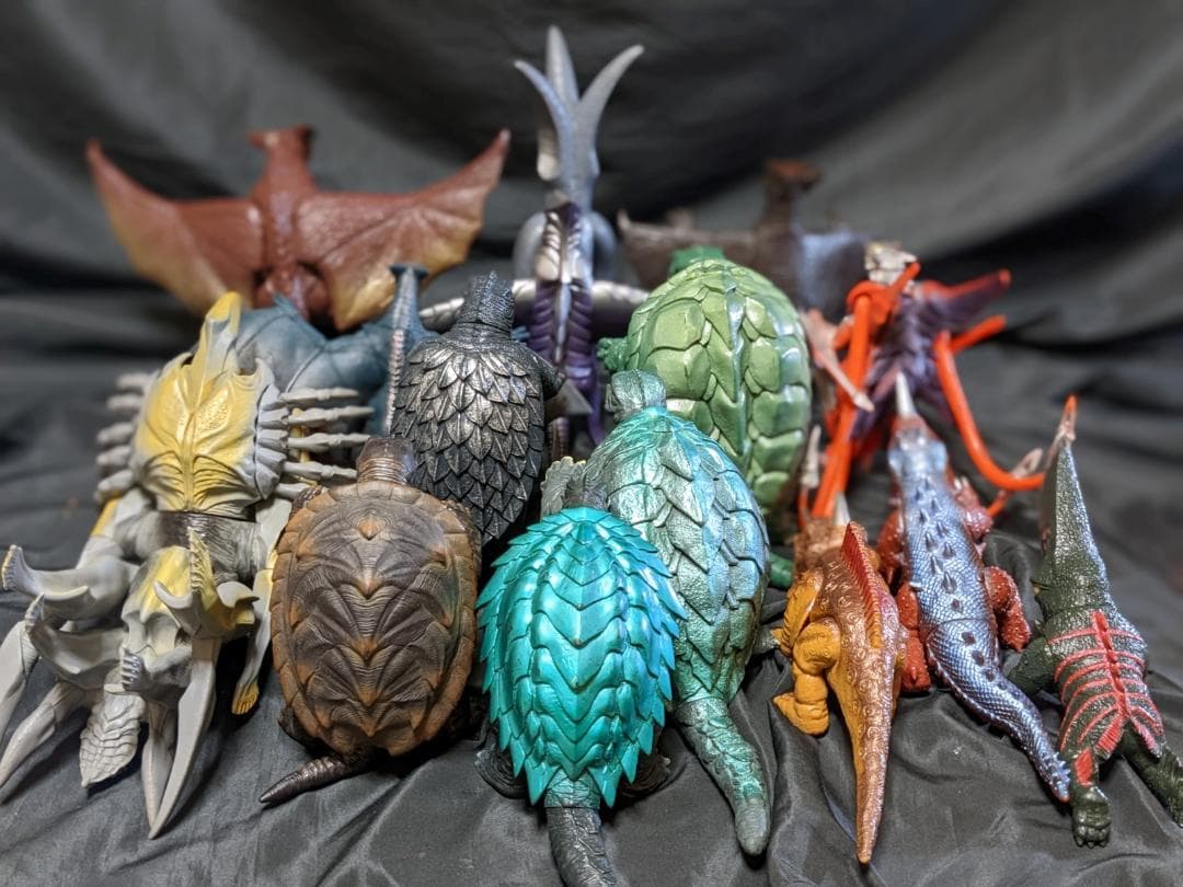 昭和ガメラ＆登場怪獣ソフビフィギュア （バンダイ）コンプリート7体