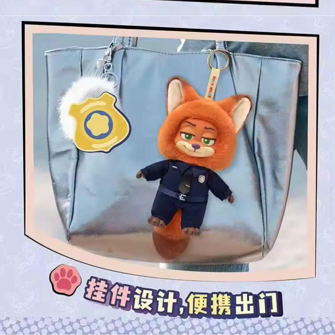 TOPTOY ズートピア ぬいぐるみキーチェーン miniso ニック ジュディ