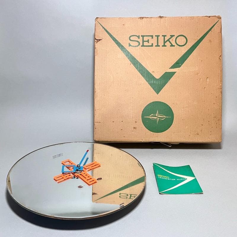 馬場雄二デザイン SEIKO ミラークロック タイポグラフィ