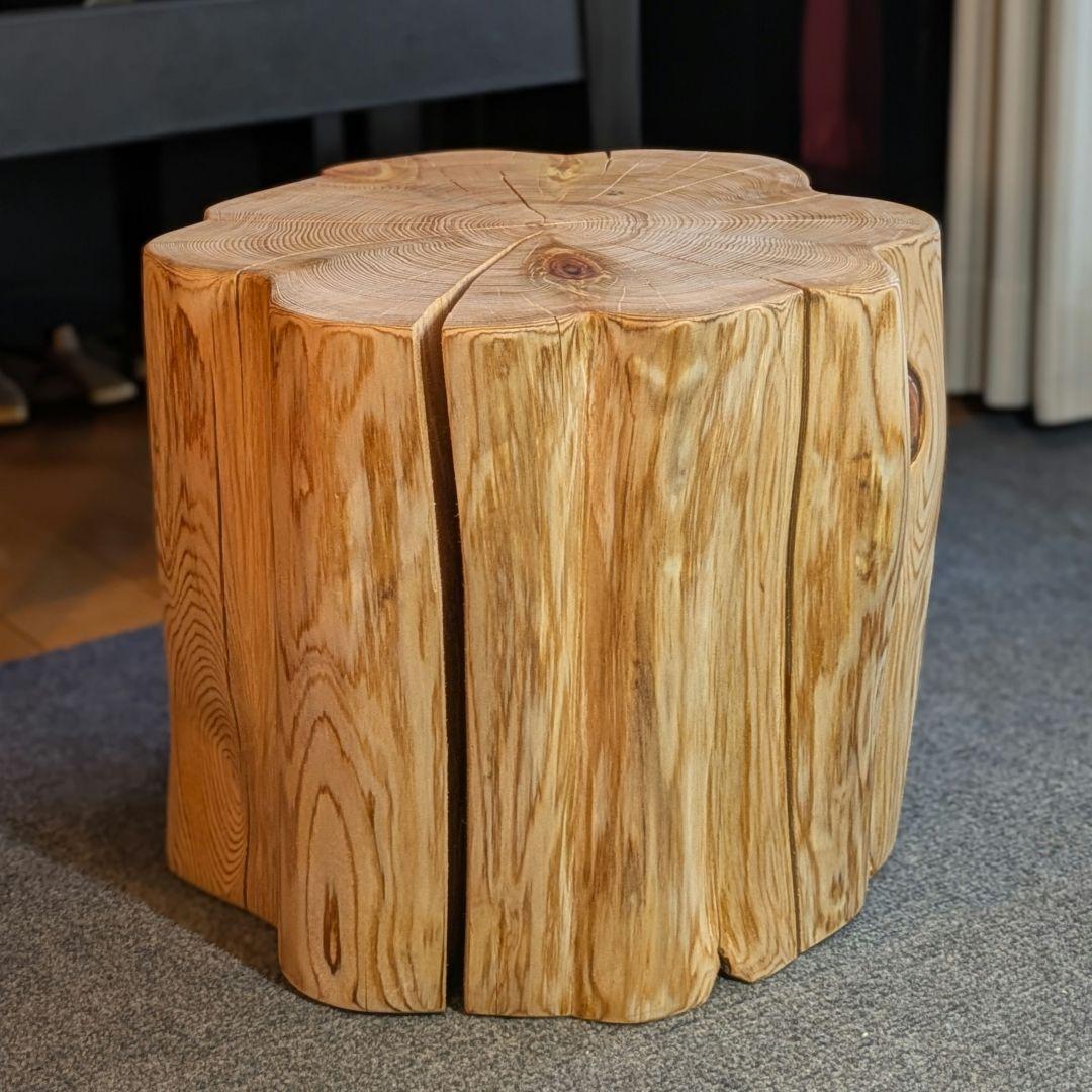 天然ヒバ　切り株　丸太　椅子　テーブル　高さ約33㎝