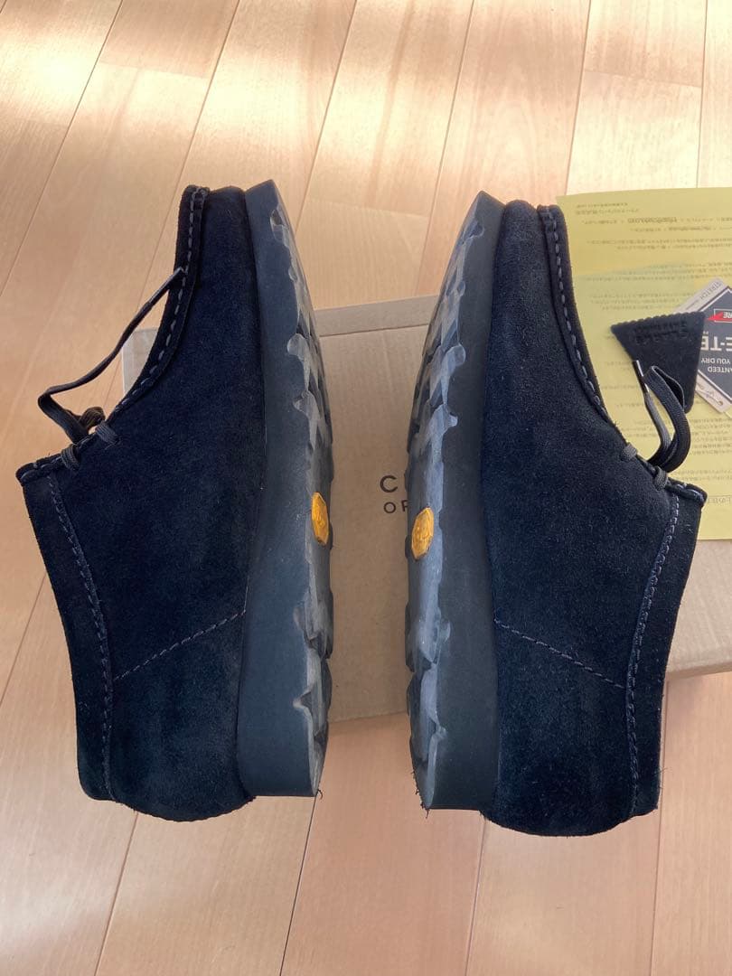 CLARKS ORIGINALS GORE-TEX ブラックワラビーUK７