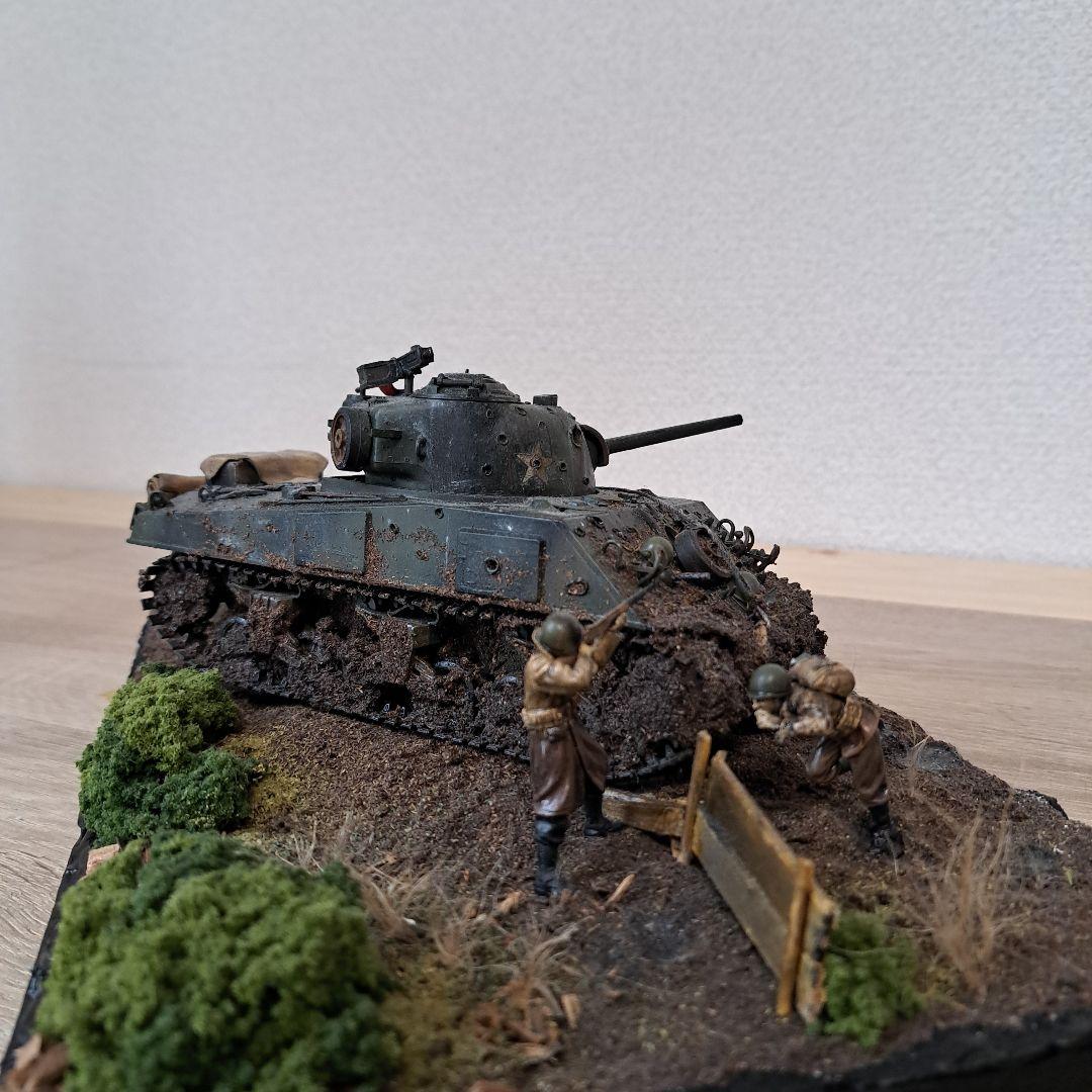 シャーマン戦車ジオラマ