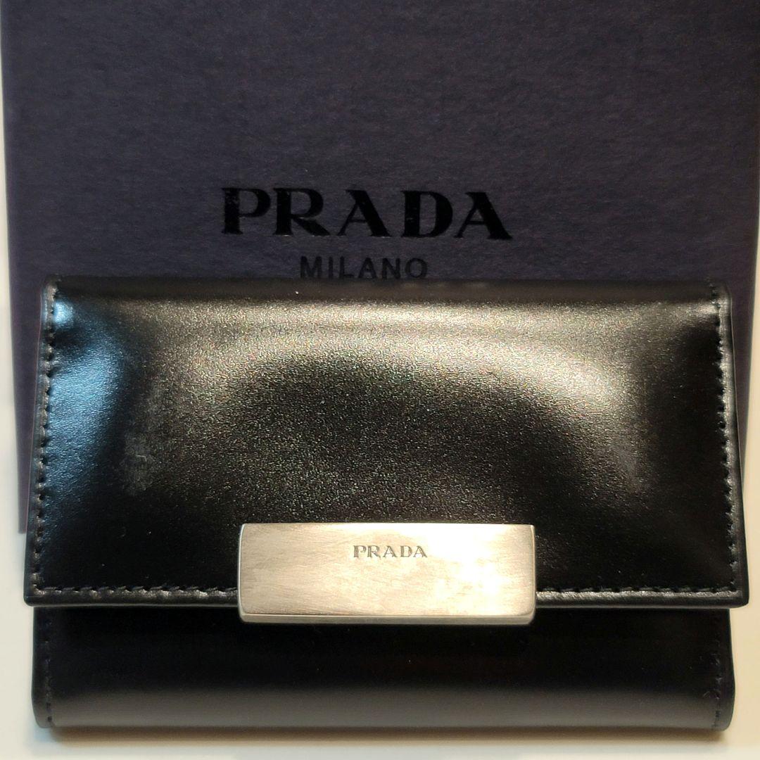 新品‼️PRADA ブラック エナメルレザー キーケース PRADA(プラダ) / 6