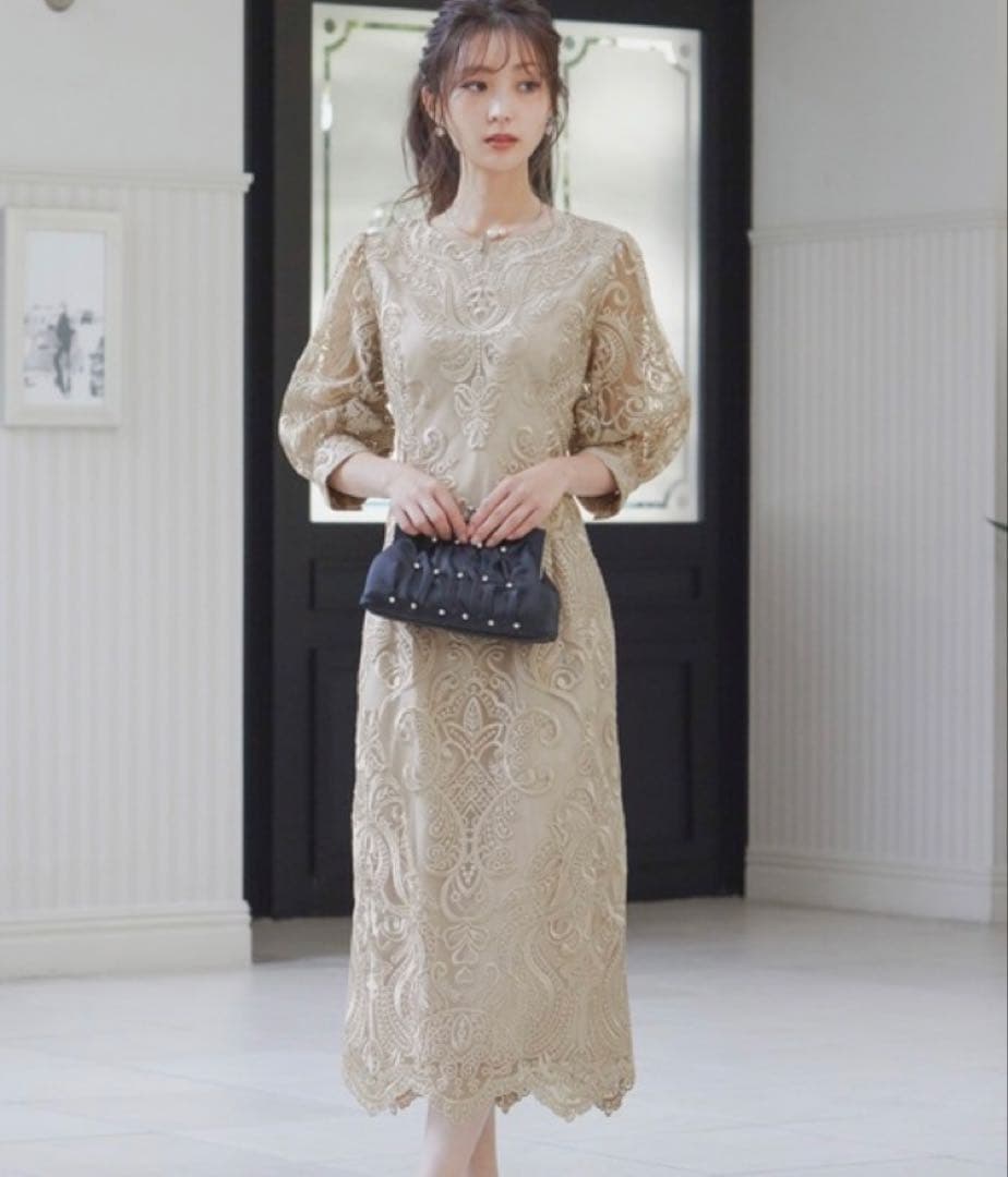 q【美品】ニアナ ハレモード ワンピース 結婚式 ドレス オケージョン