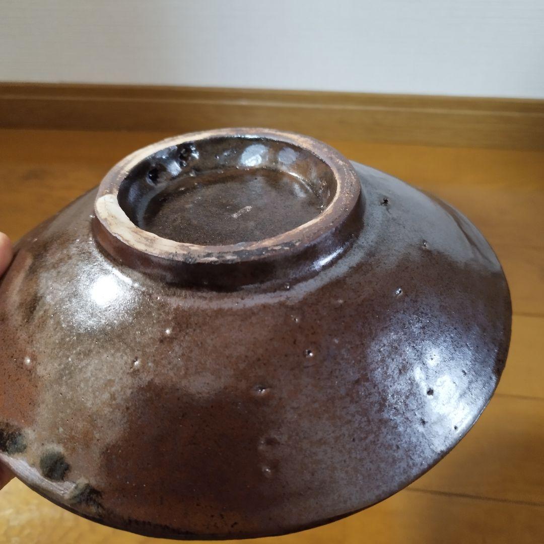 沖縄の人間国宝 伝・金城次郎 双魚文の大きめ飾り皿 無銘の