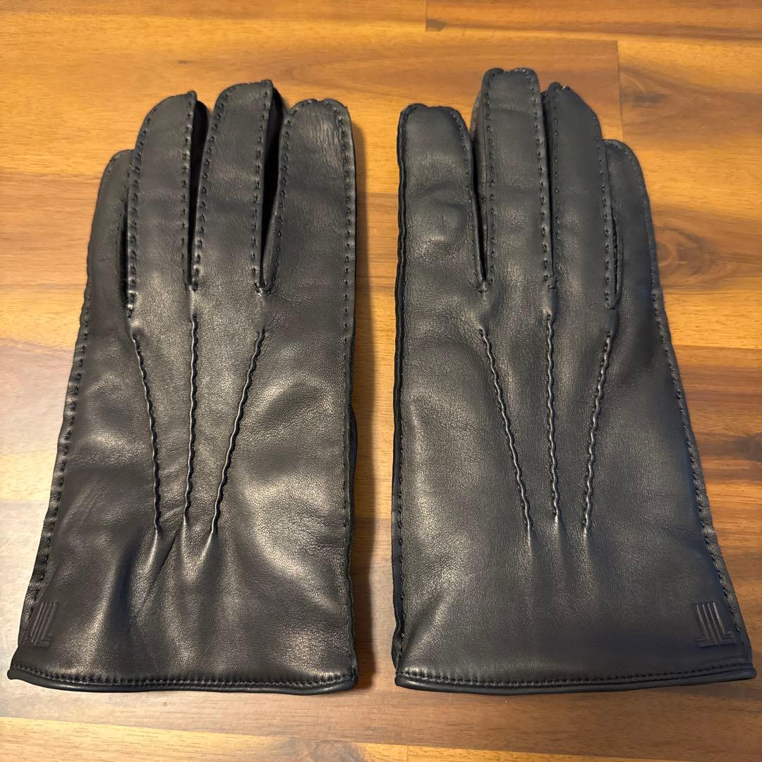 ランバン　ラムレザーグローブ　手袋　カシミヤ　24センチ 70-q9114_1.jpg