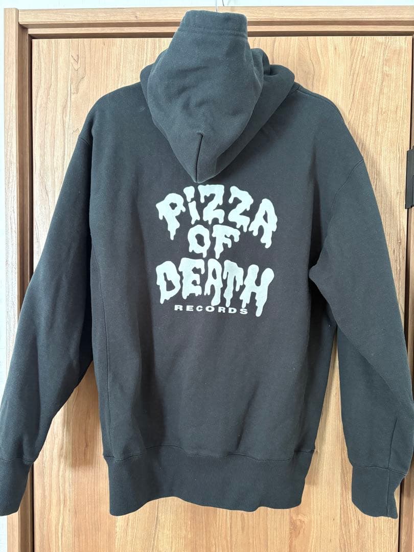 PIZZA OF DEATH ブラック　フルジップパーカー