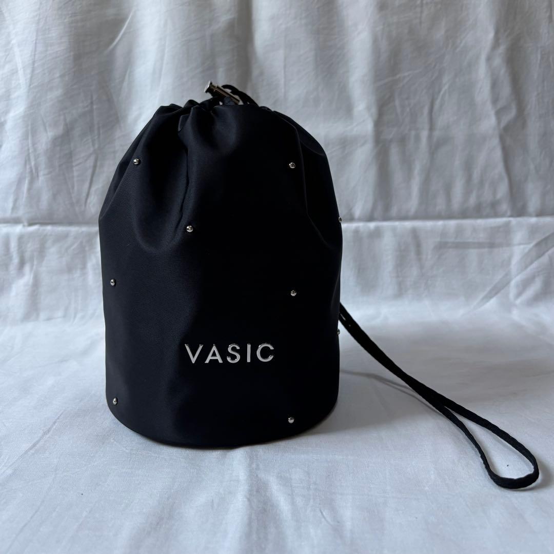 【VASIC】 DAY-TO DRAWSTRING STUDS ブラック