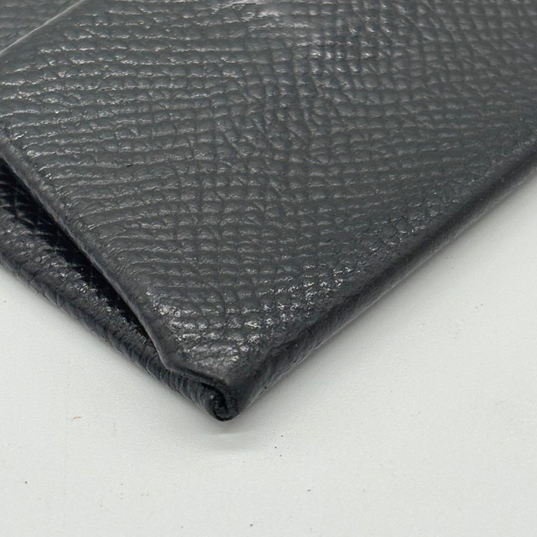 HERMES ケース バスティア レザー ヴォー エプソン ブラック