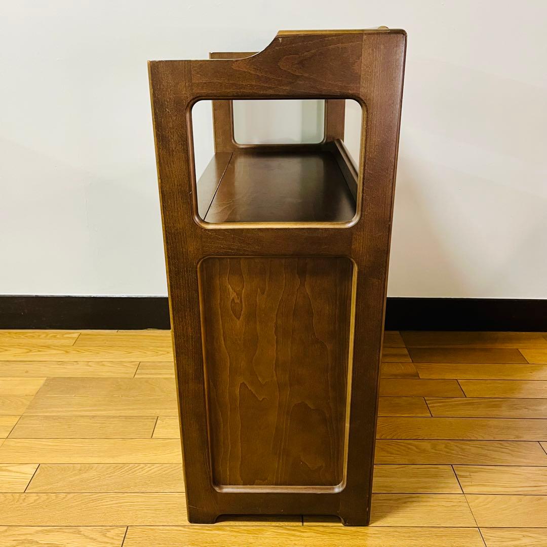 Karimoku カリモク 木製 電話台、FAX台 キャビネット飾り棚 収納 台