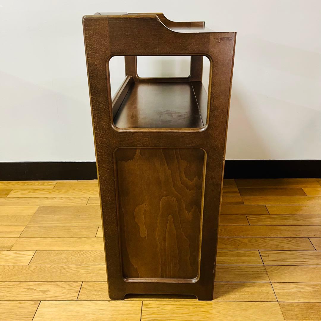 Karimoku カリモク 木製 電話台、FAX台 キャビネット飾り棚 収納 台