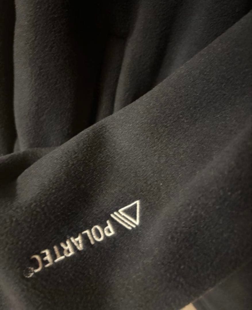 supreme 23fw フェイスマスクハーフジップフーディ XL ブラック