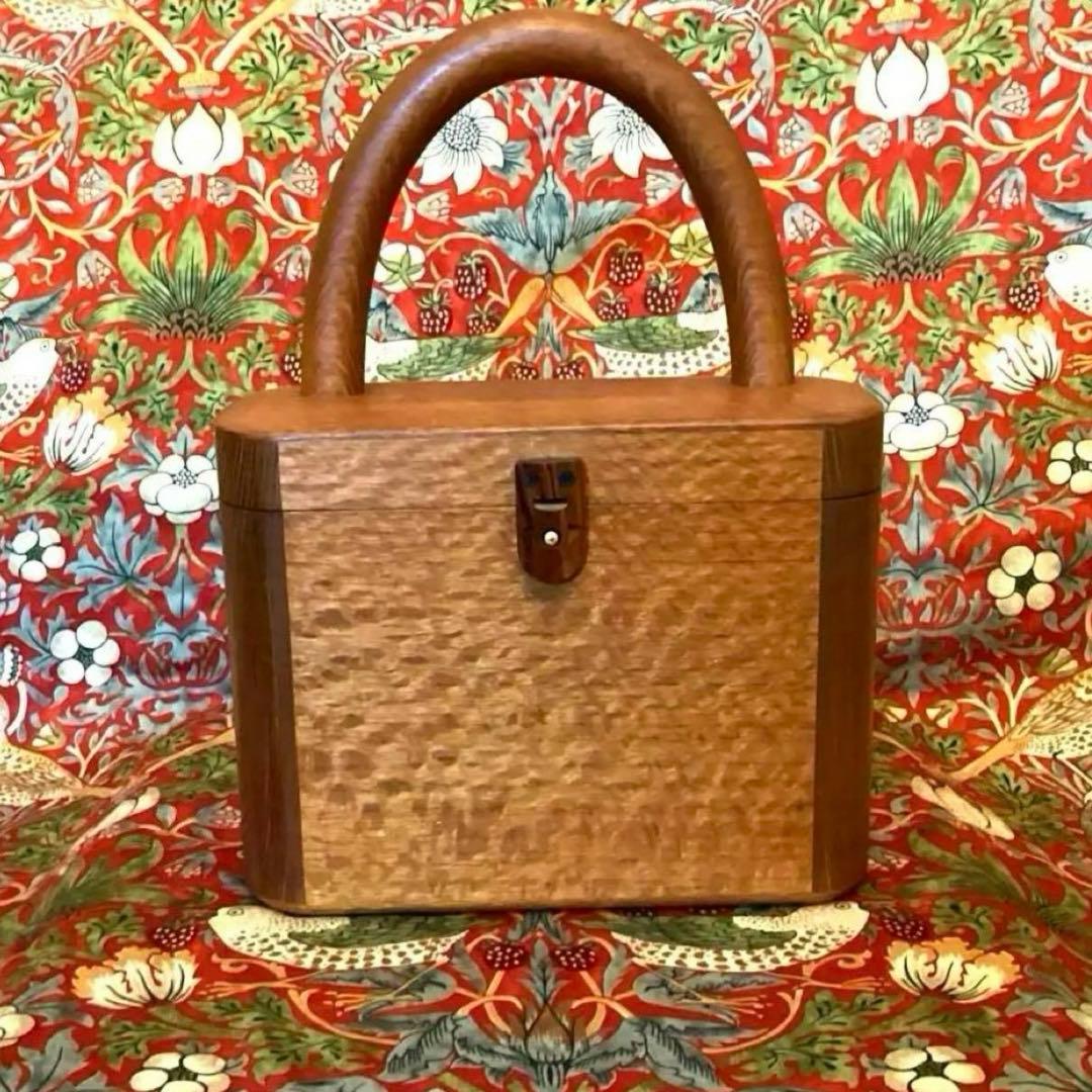 熊野洞工房 木製ハンドバック 希少品 - メルカリ