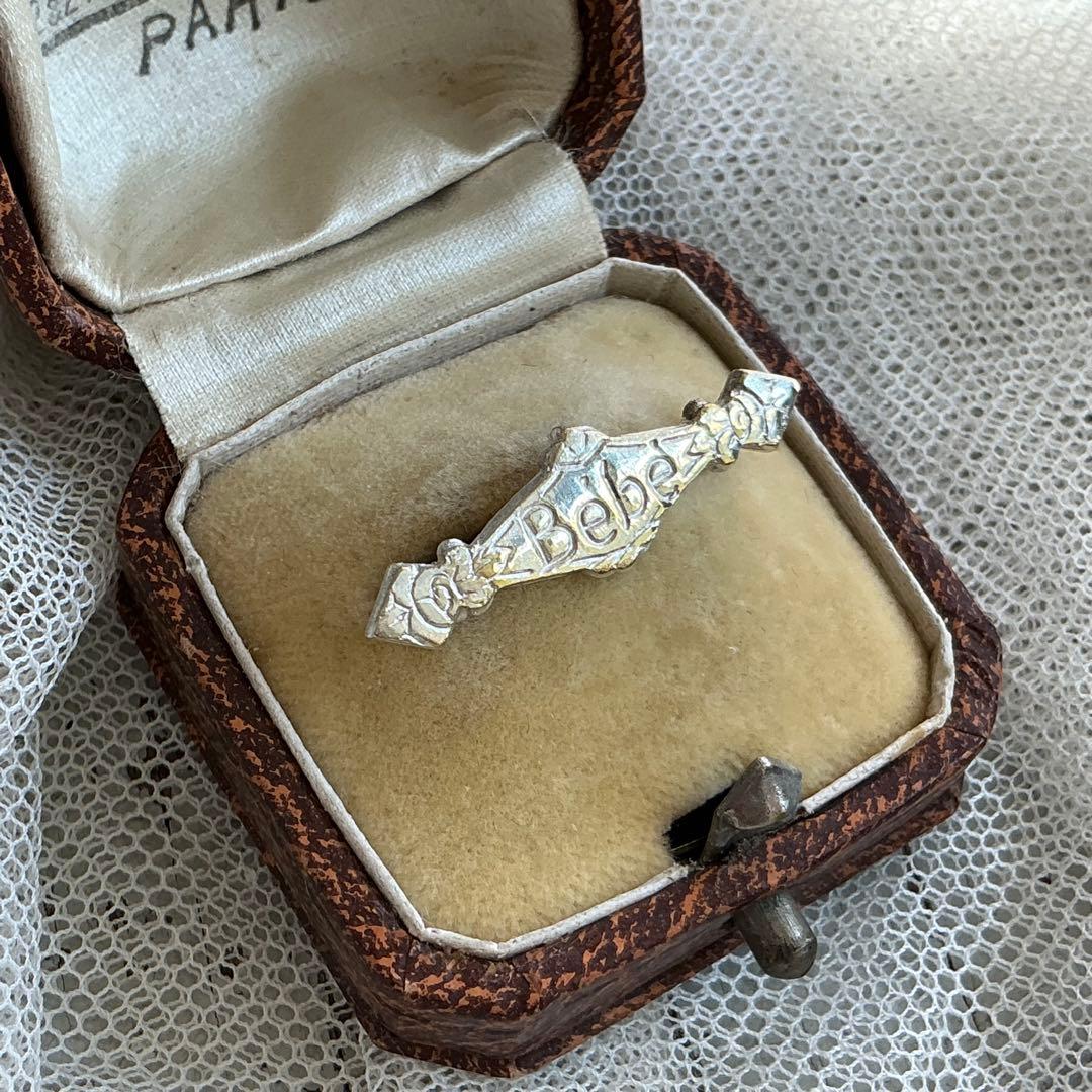 109：フランス アンティーク BEBE ブローチ ベベ ベビー ドール用に