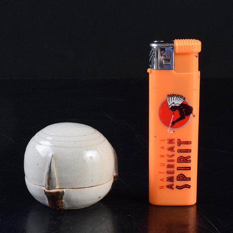 茶道具　楽山窯　清水楽山造　玉取竜　香合　共布共箱　C　R9023