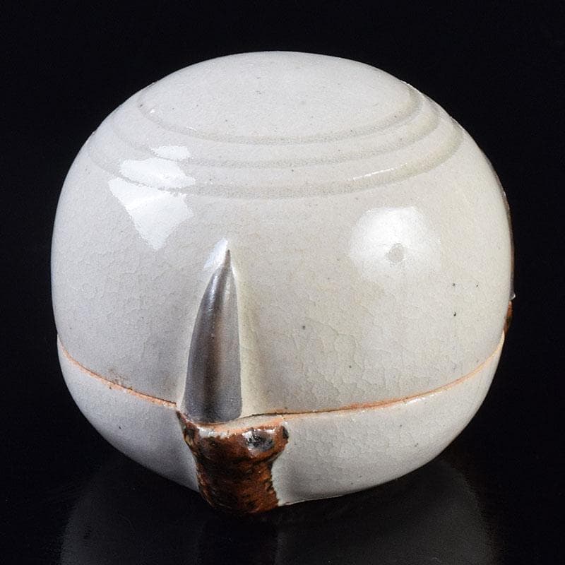 茶道具　楽山窯　清水楽山造　玉取竜　香合　共布共箱　C　R9023