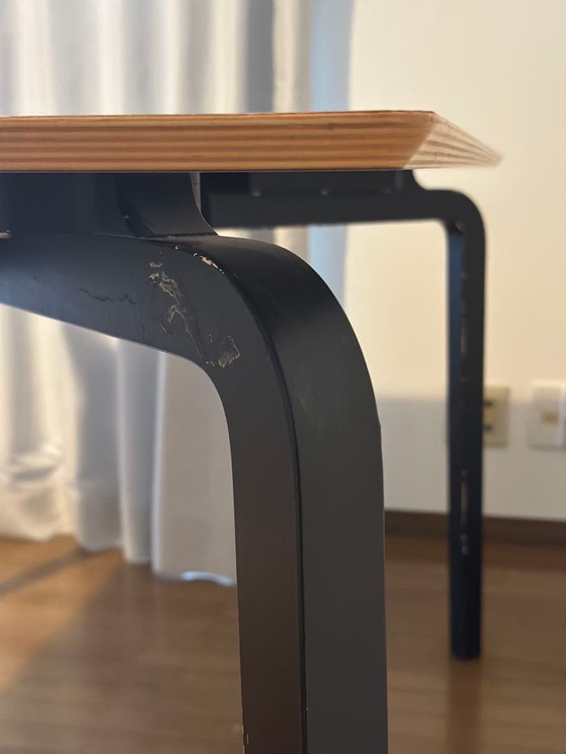 値下げ！北欧家具talo購入　ブルーグレーの天板が美しいダイニングテーブル