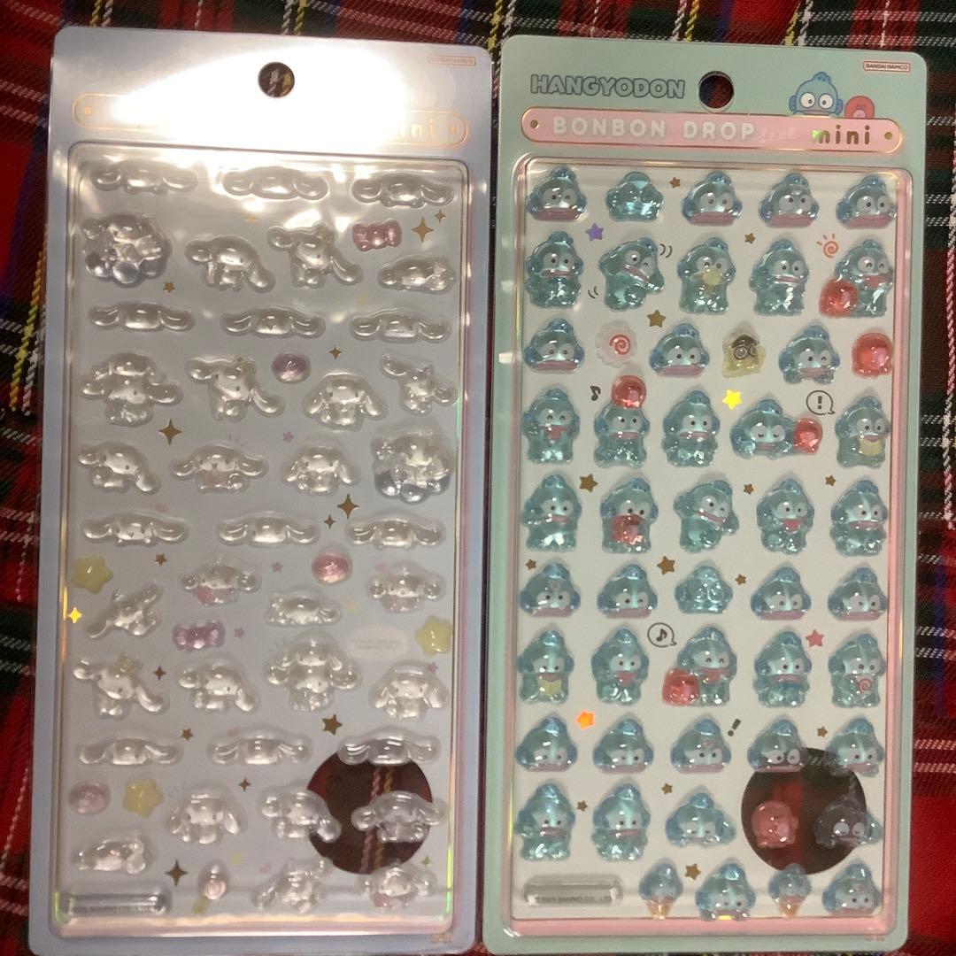 【1月10日購入!】サンリオ　ボンボンドロップシール《国内正規品》8枚コンプ