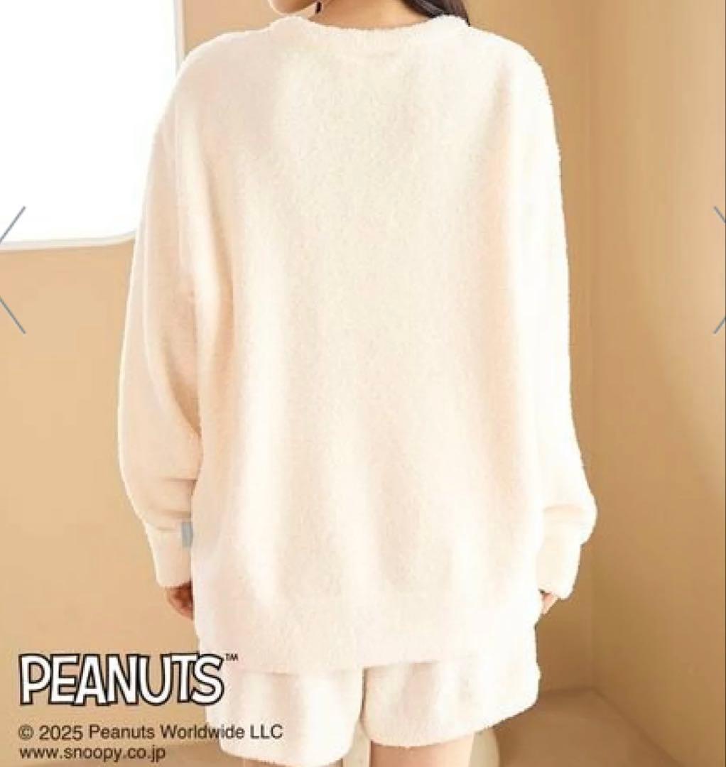 ジェラートピケ　スヌーピー ルームウェア　プルオーバー&ショートパンツ