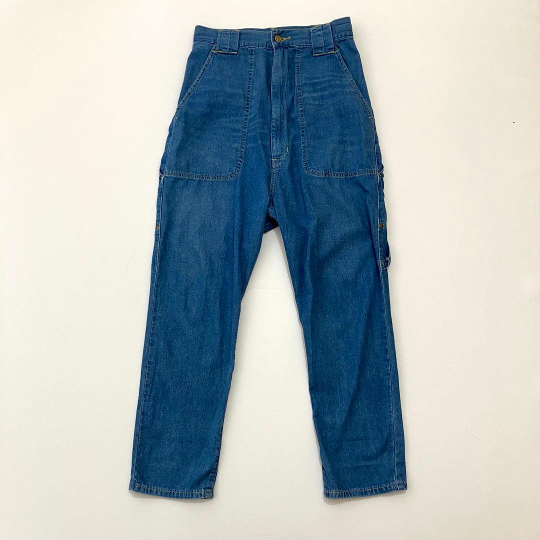 Lee mercibeaucoup メルシーボークー サロペット風サルエルデニム