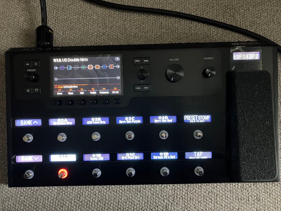 （美品）LINE6 Helix Floor + VAN HALEN プリセット付