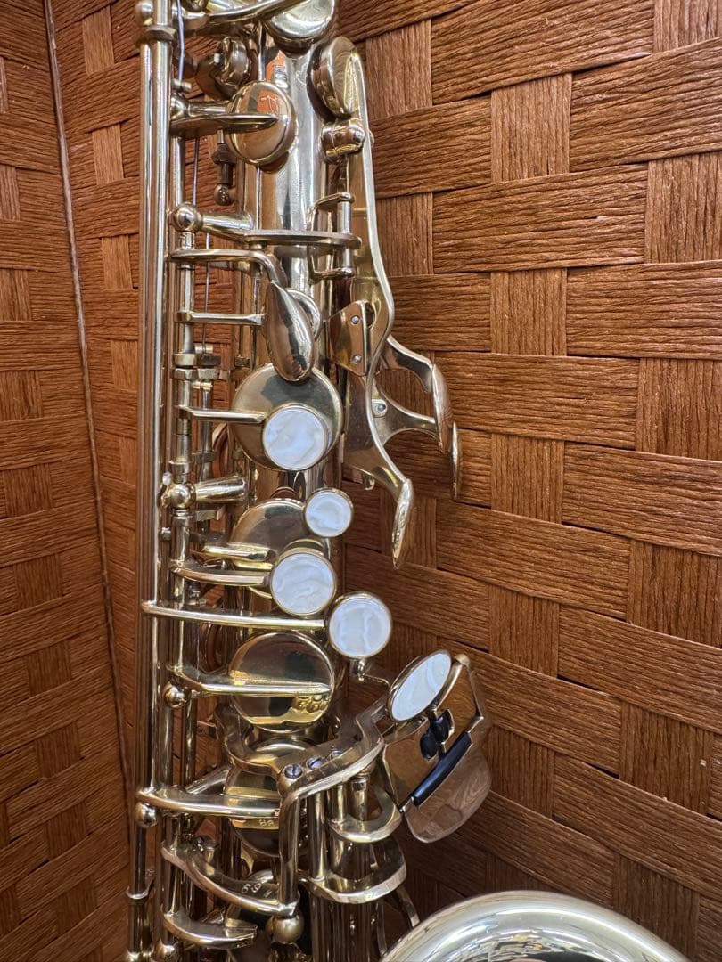 F053　メーカー不明　楽器　管楽器　アルトサックス　ケース付